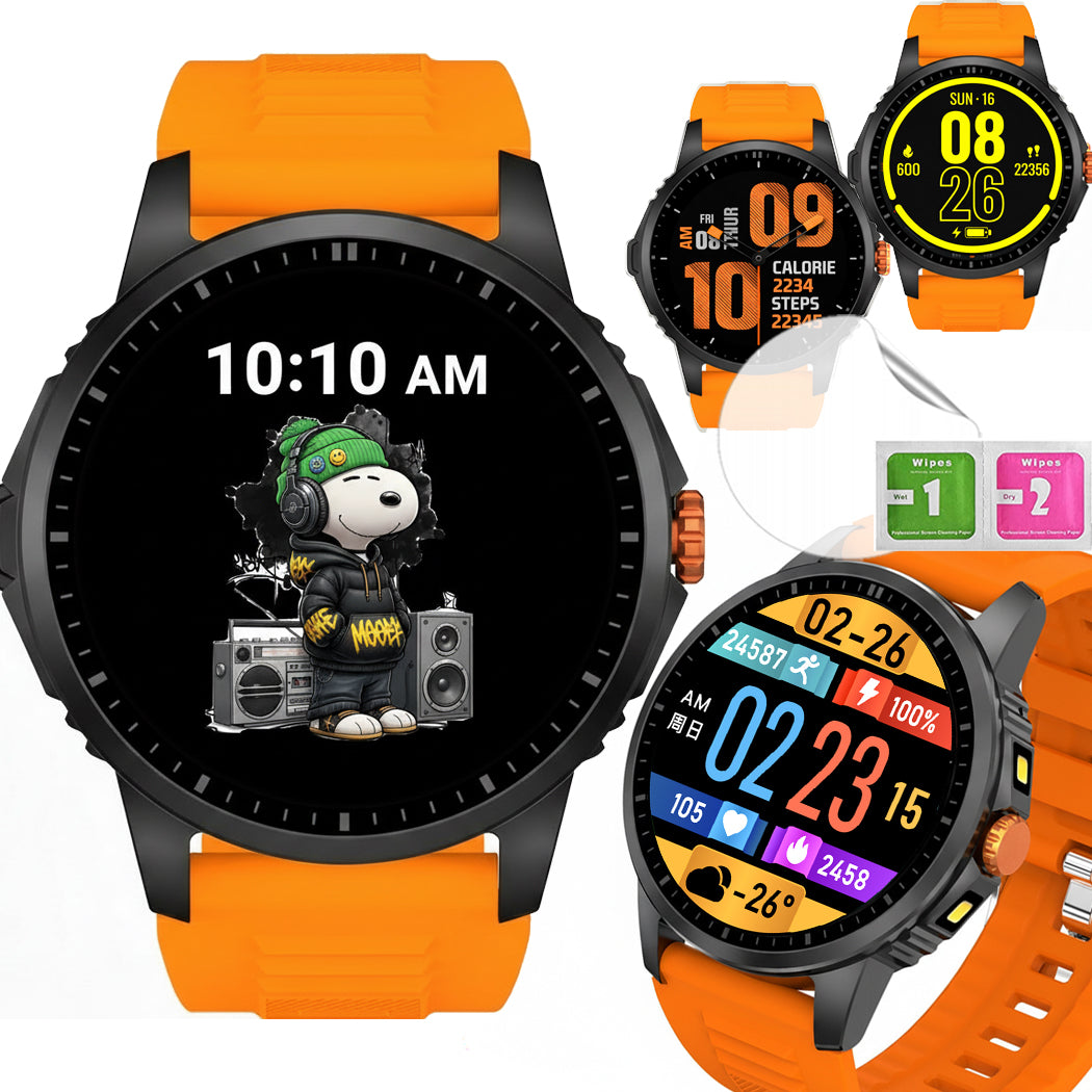 Smartwatch for boy HD steps tetno game compass flashlight color screen