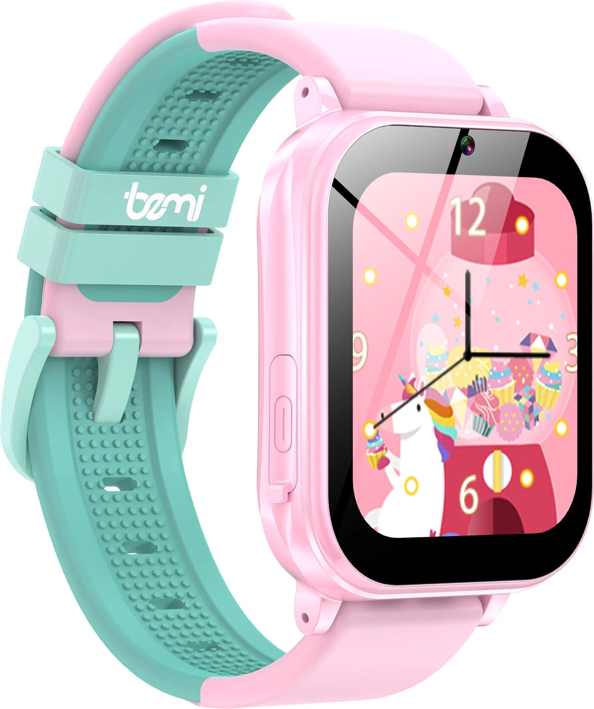 Smartwatch for children BEMI Kizzo Pink Case shape square