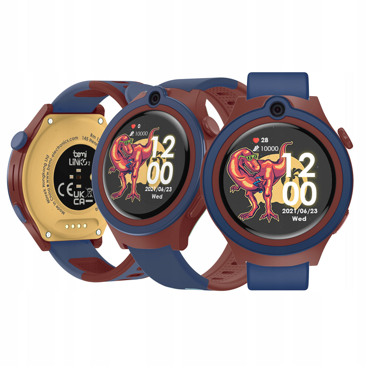 Smartwatch for children Bemi Linko2 4G LTE GPS LBS Heart Rate Thermometer navy blue