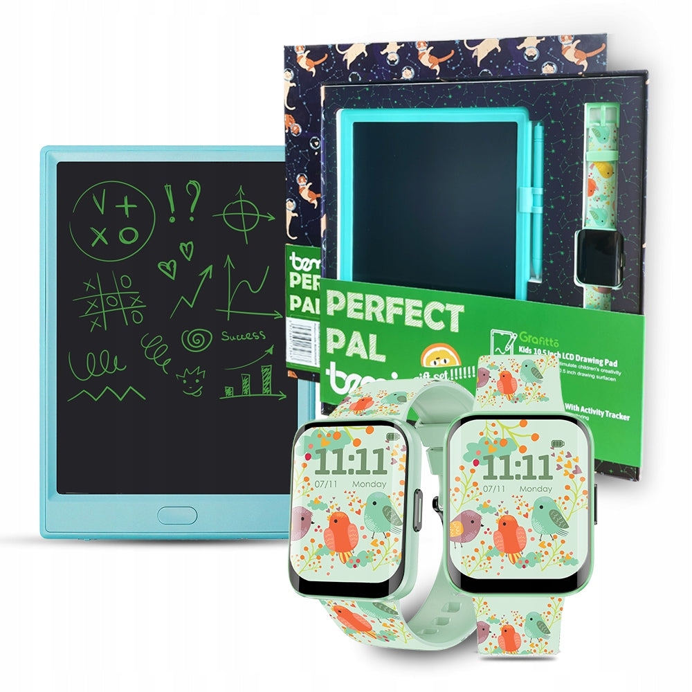 Smartwatch for children Bemi OMI znikopis Grafitto FREEBIE for gift green
