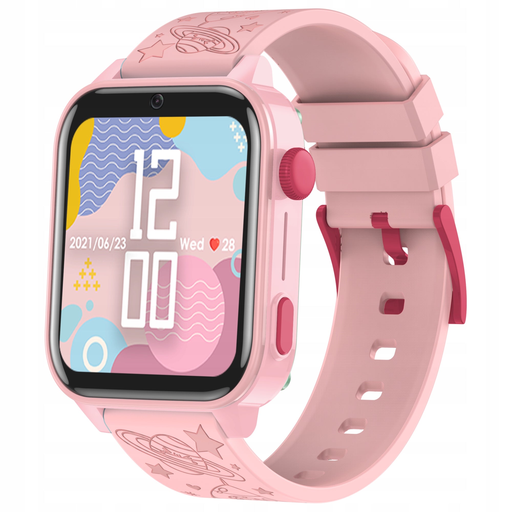 Smartwatch for children Bemi Play2 1.85 inch 4G LTE GPS LBS pink Packaging status original