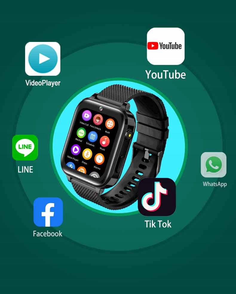 Smartwatch for children KidWatch T30s black EAN (GTIN) 5907316408702