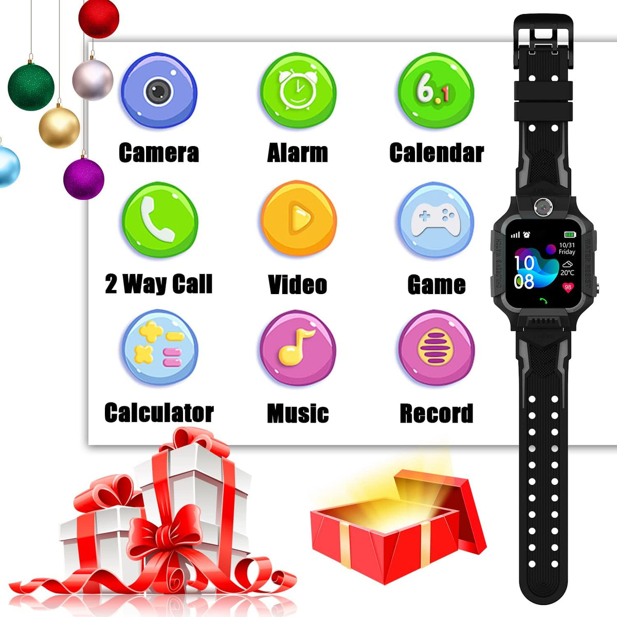 Smartwatch for children PTHTECHUS 3 black Brand no brand