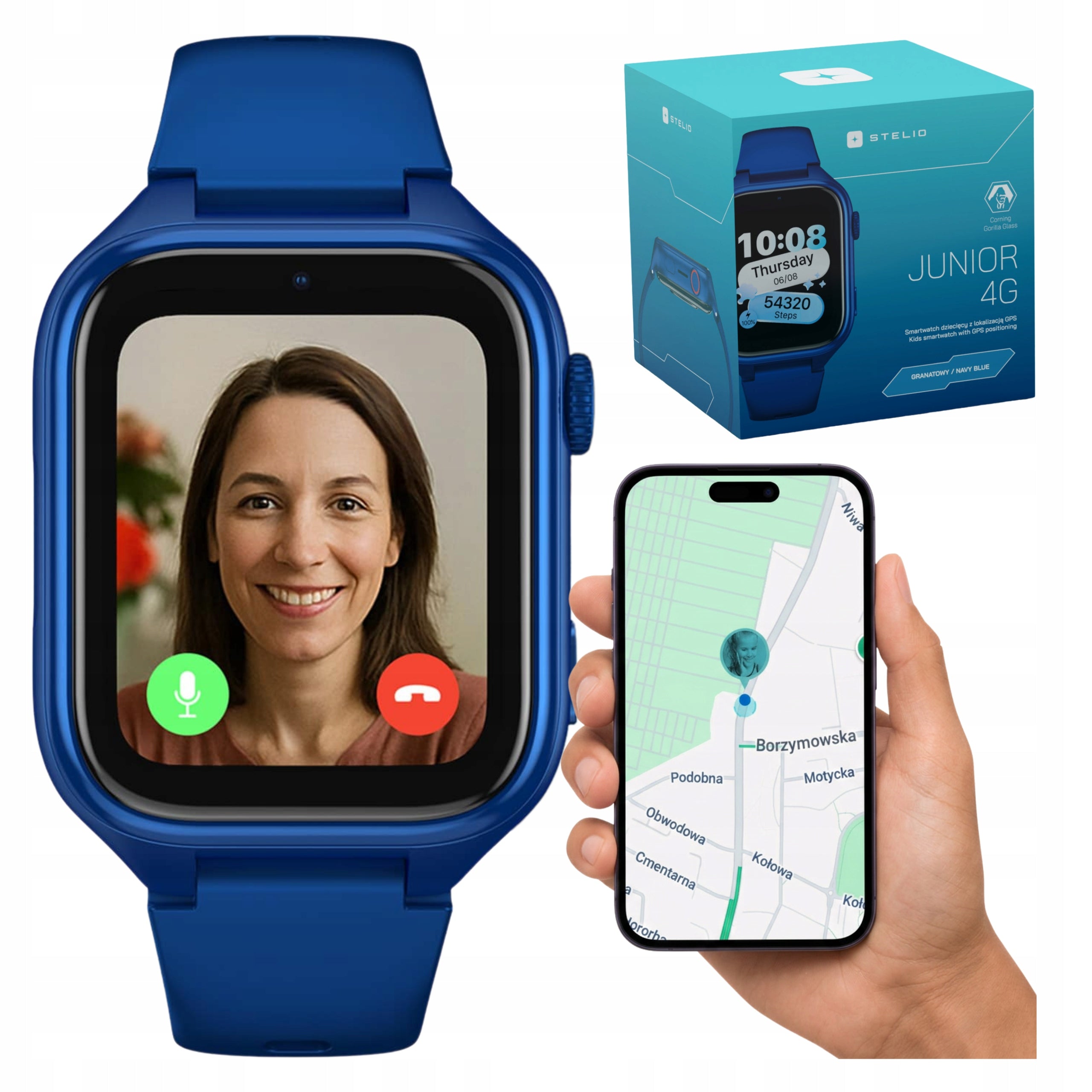 Smartwatch for children STELIO 4G LTE GPS CALLS SMS Waterproof SIM camera