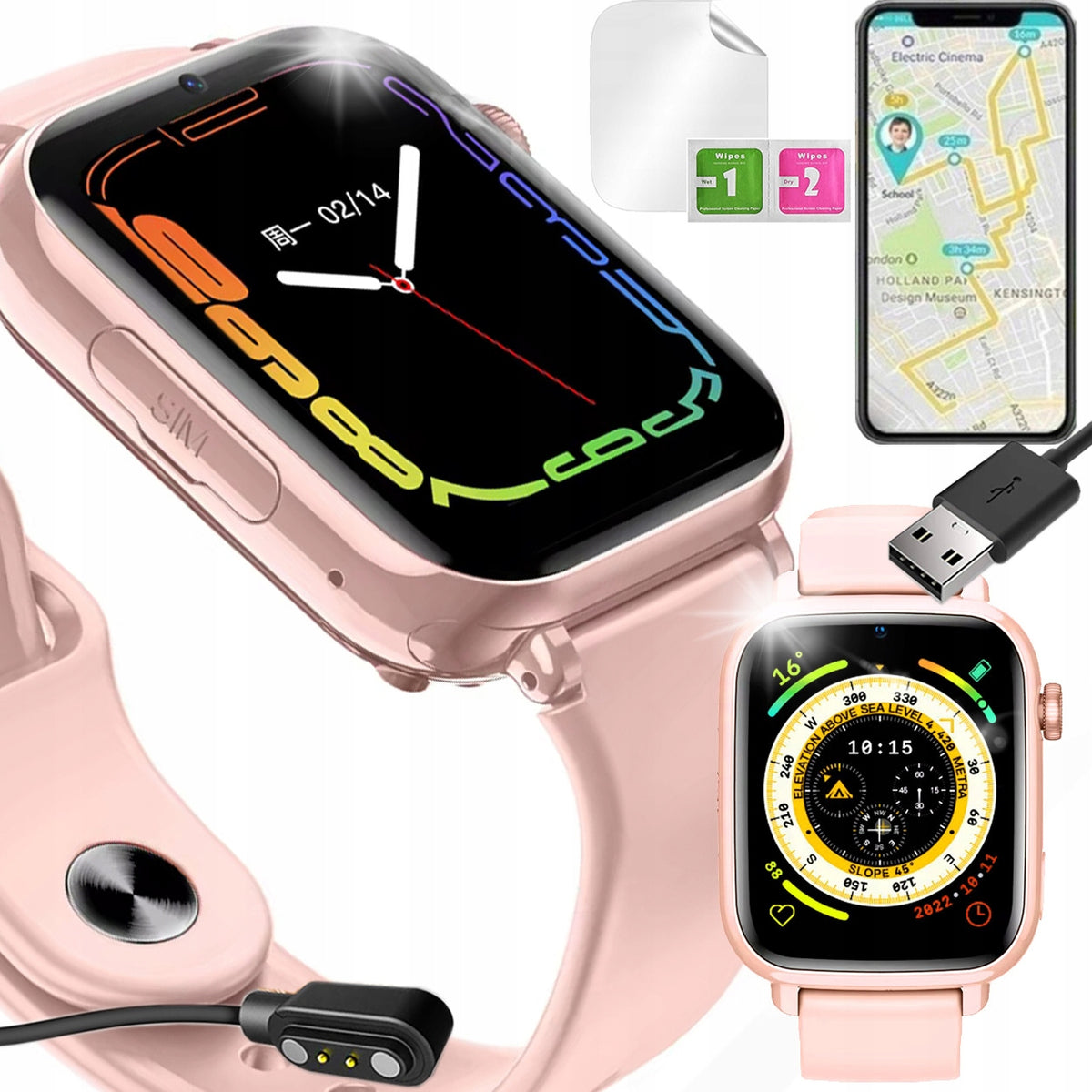 Smartwatch for children Smart-Trend SMARTWATCH KID 4G LTE YOUNG pink Packaging status original