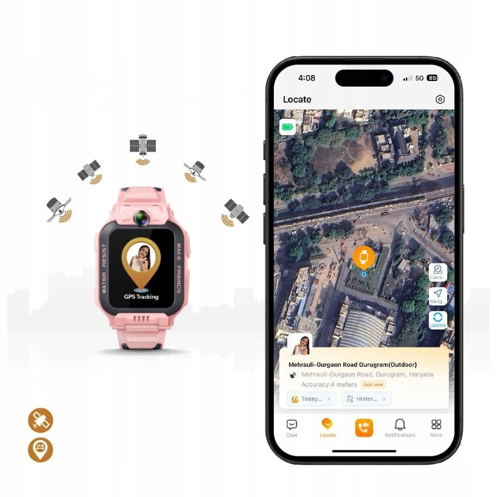 Smartwatch for children iMoo Kids Z7 pink watch IPX8 connections Batteries included yes
