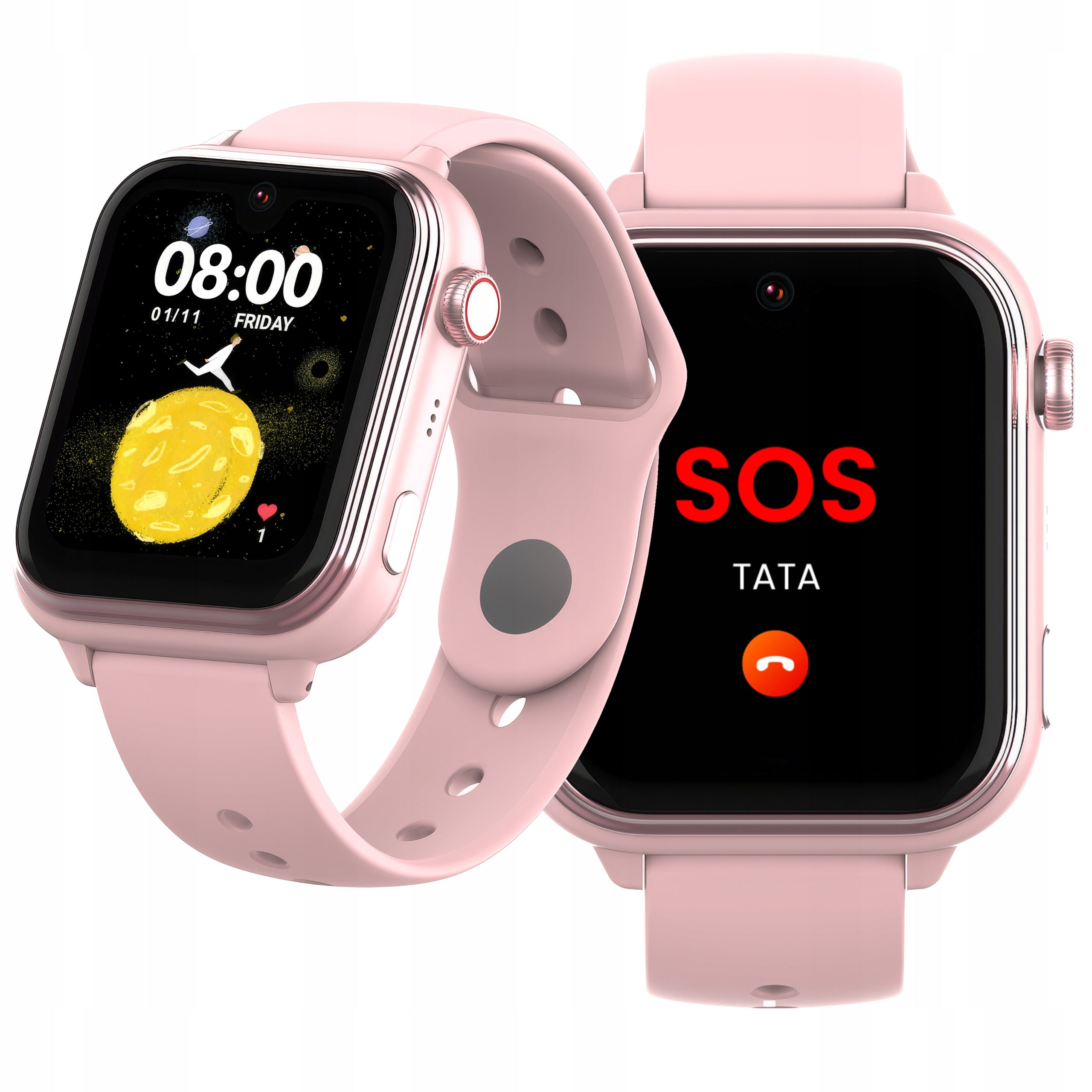 Smartwatch for kids - Kiano Watch Alpha Kid Pink GPS 4G LTE