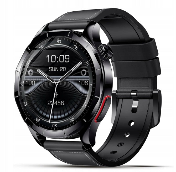 Smartwatch for men and women with ECG + HRV/pressure measurement black