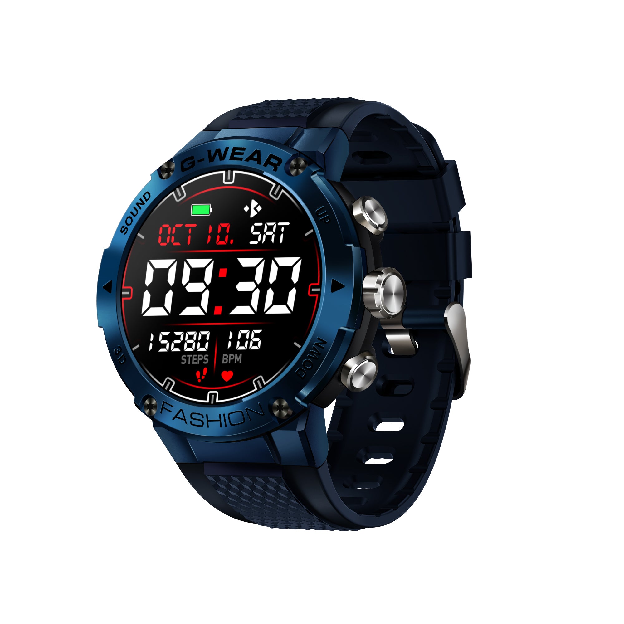 Smartwatch men's sports watch music functions GlacierX Ceres blue EAN (GTIN) 5907339230441