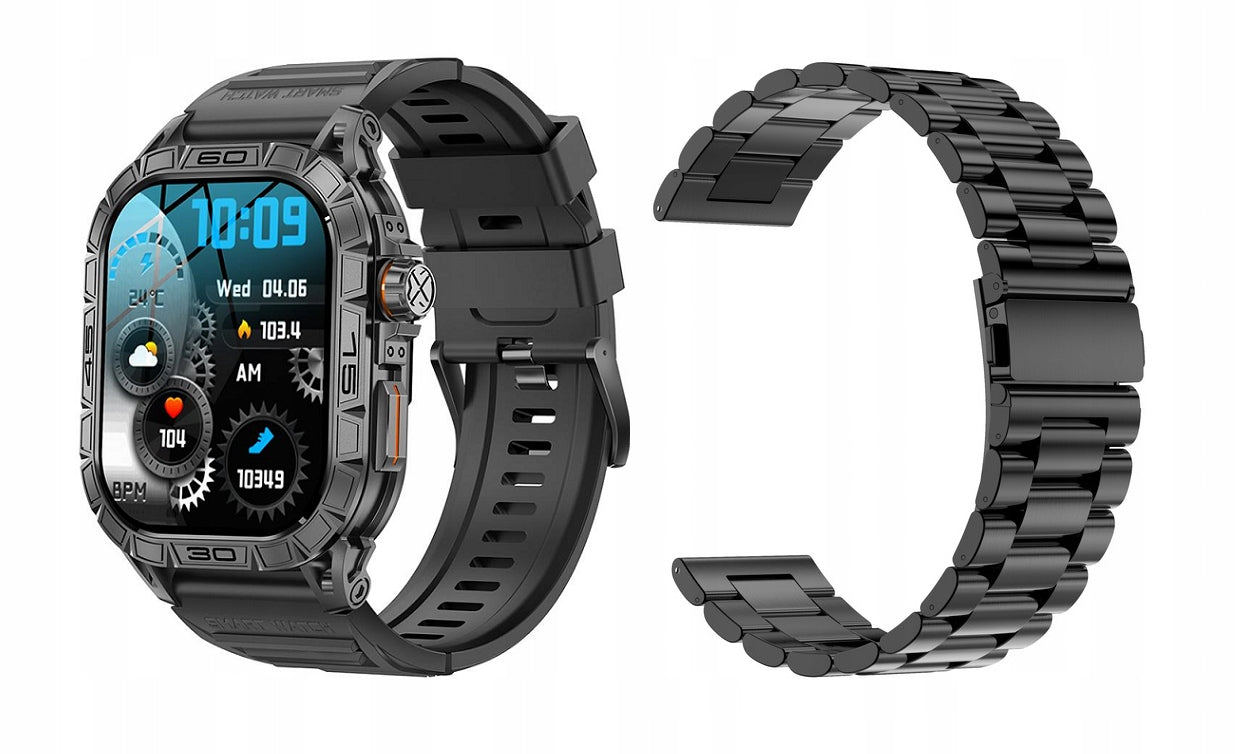 Smartwatch men's sports watch sealed GlacierX Lhotse + bracelet