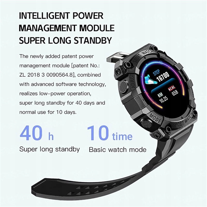 Smartwatch men's universal watch modern FD68 black Model other
