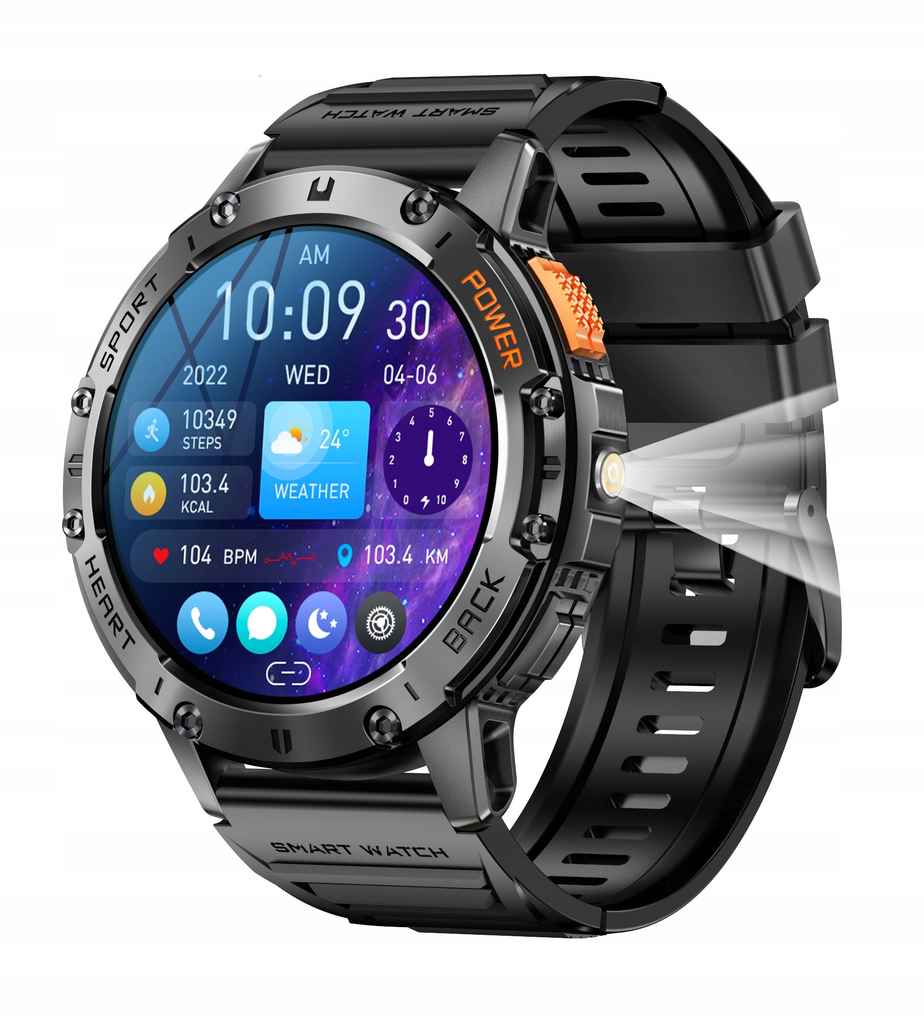Smartwatch men's watch CONVERSATIONS MENU PL GlacierX Lunar strap and bracelet Packaging status original