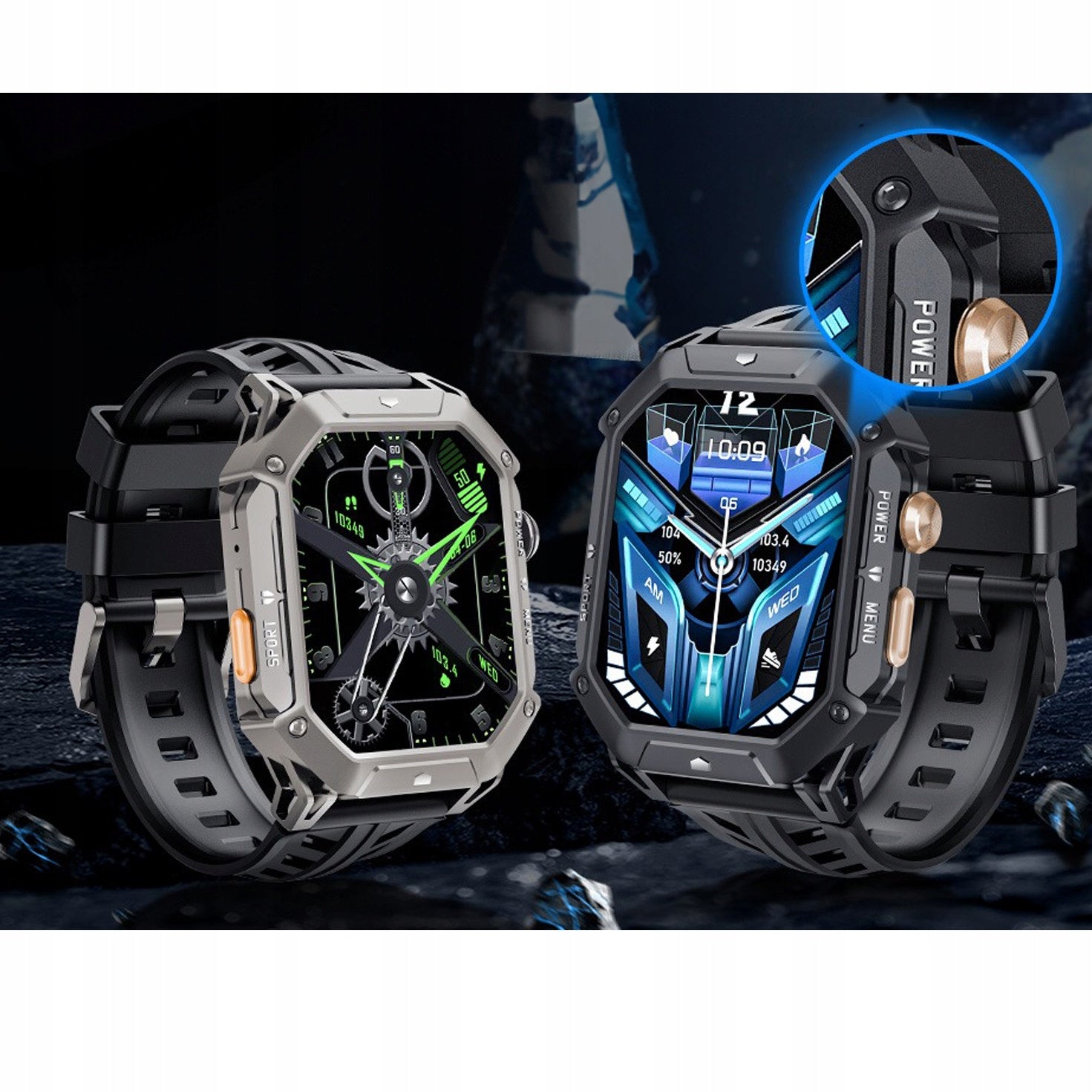 Smartwatch men's watch MENU PL Super Battery 1000 mAh ! Bluetooth Call Brand Smart-Trend