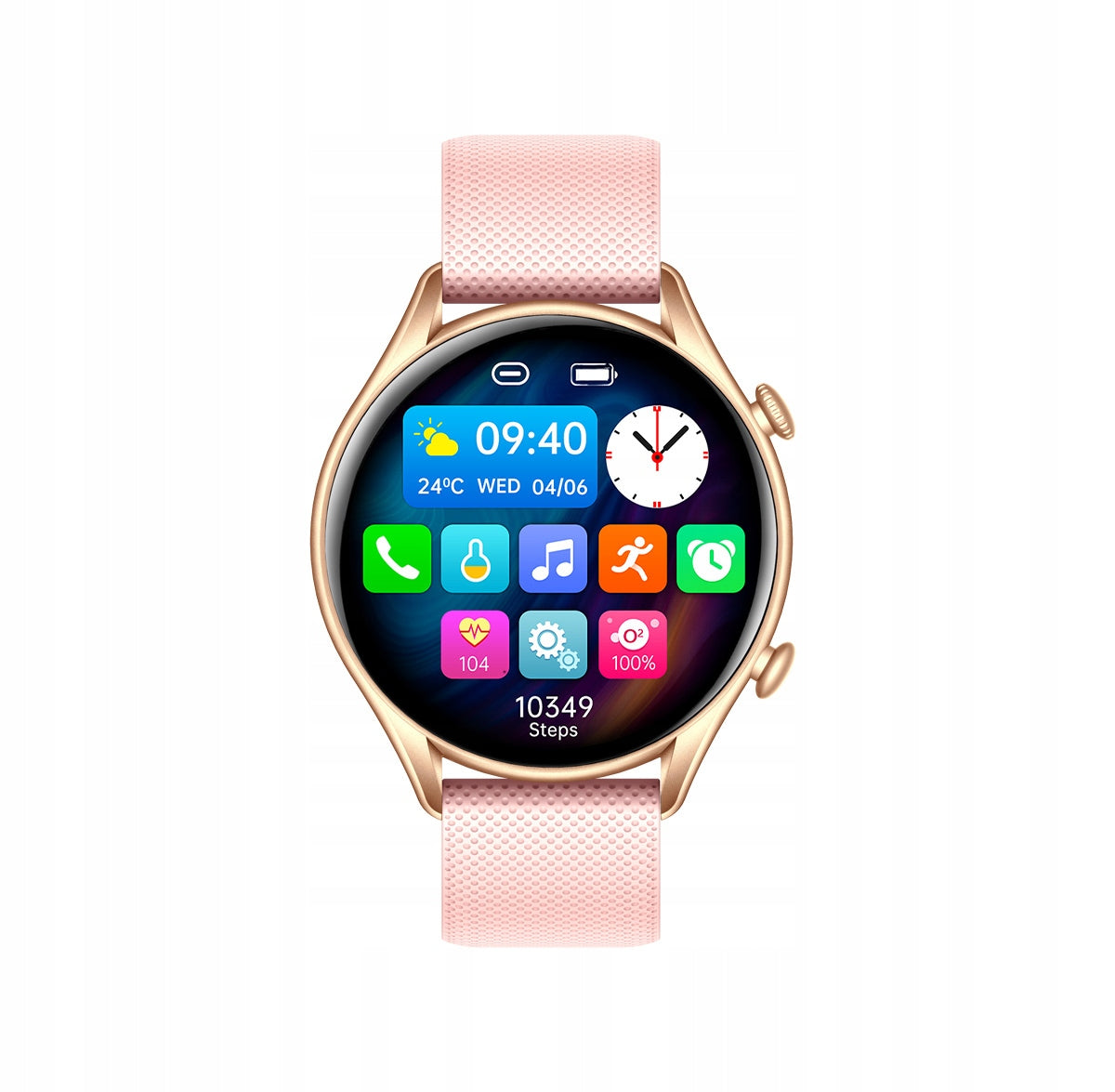 Smartwatch myPhone Watch EL Gold Pink Color pink
