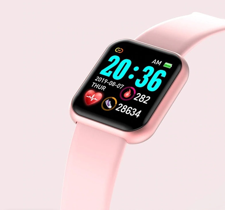 Smartwatch smartband men's universal sports watch L18s pink Brand MDZ-Invest