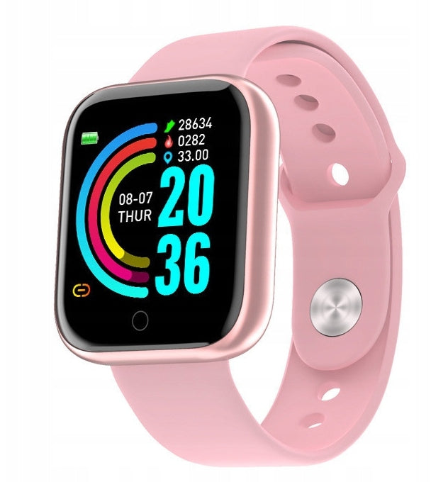 Smartwatch smartband men's universal sports watch L18s pink