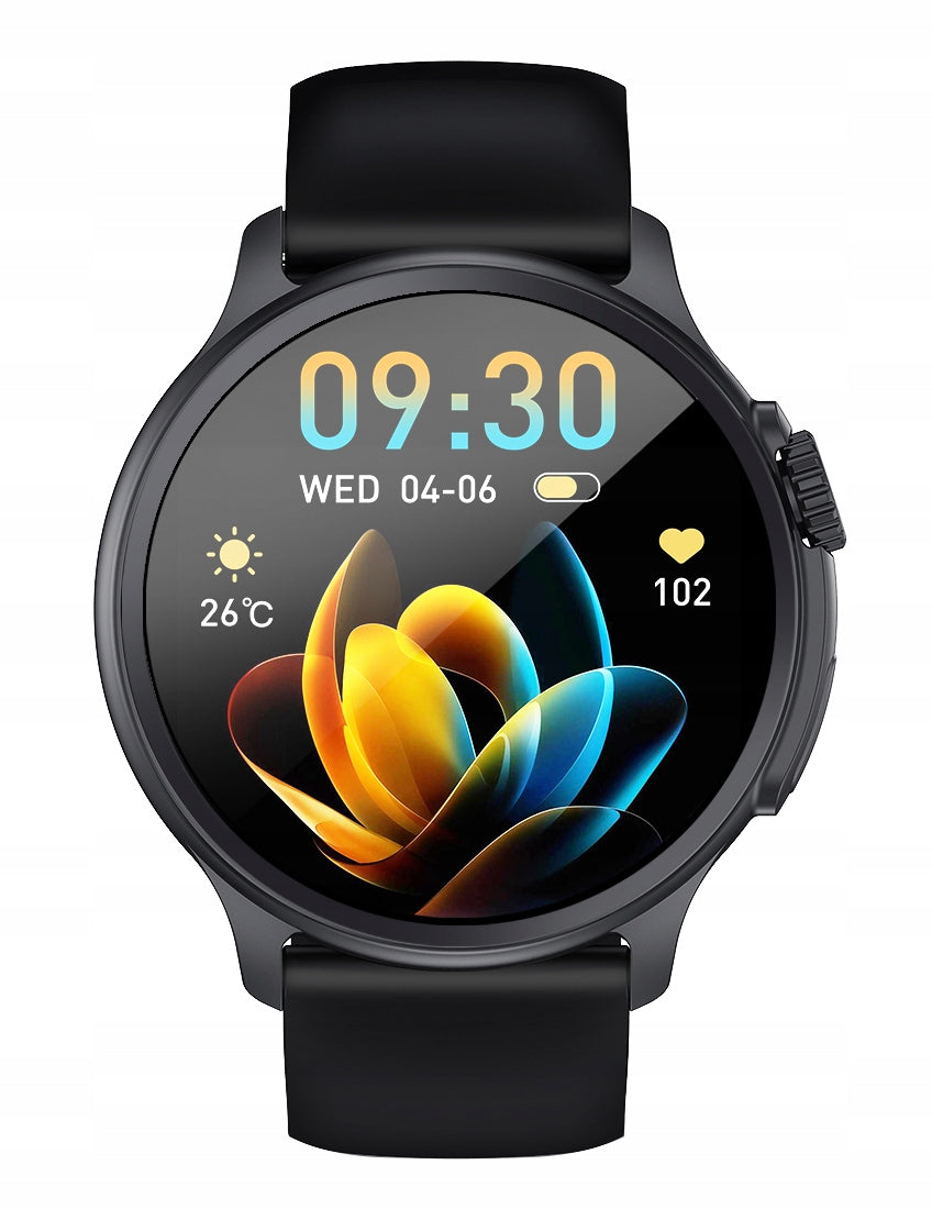 Smartwatch sports black functions GlacierX Aura Black + bracelet EAN (GTIN) 5905778546277