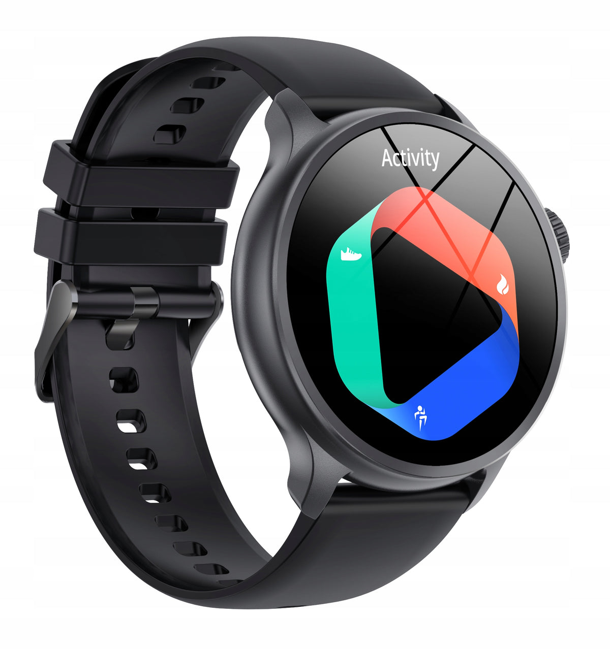 Smartwatch sports black functions GlacierX Aura Black + bracelet Packaging status original
