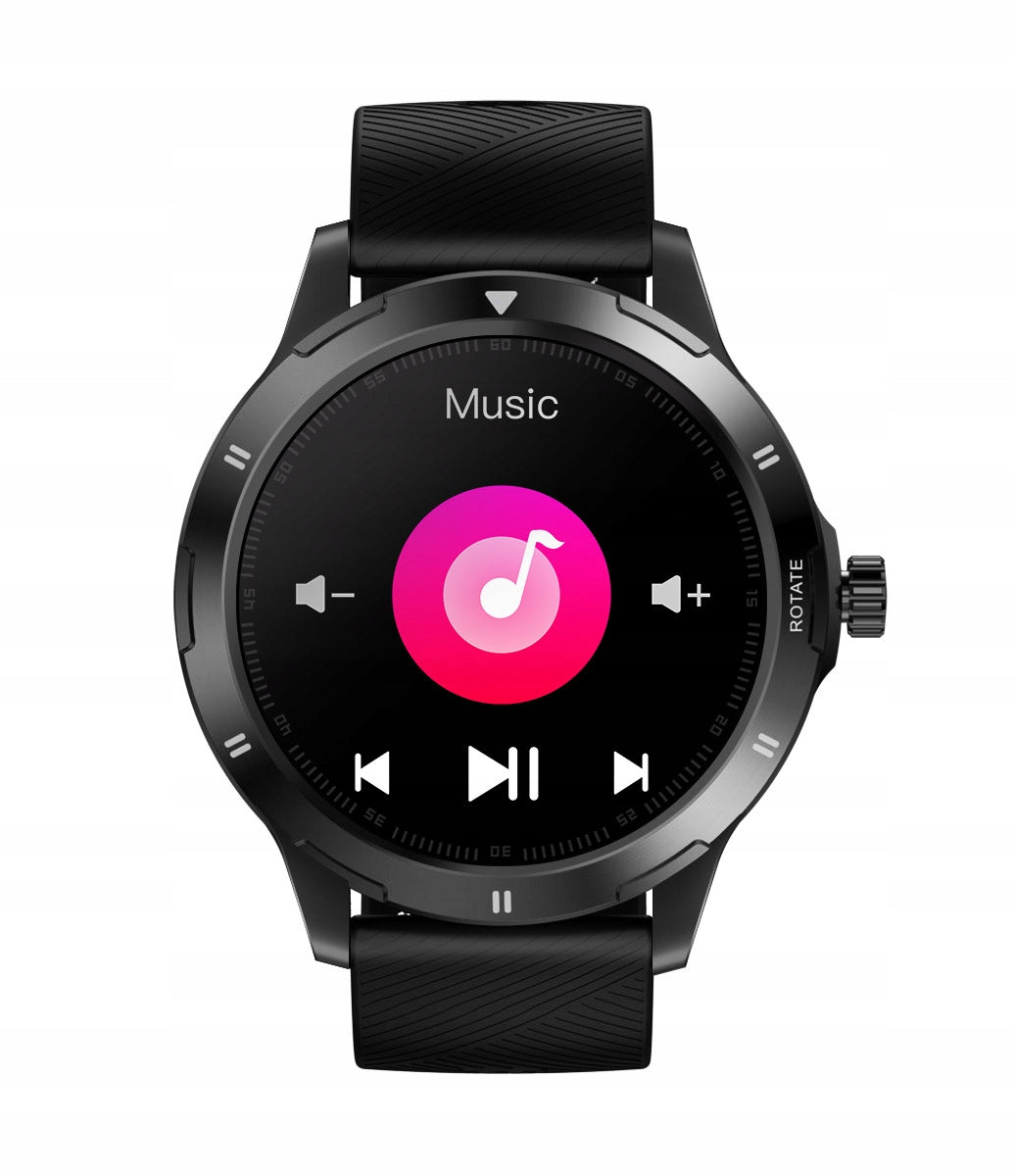 Smartwatch sports watch TEMPERATURE polish MENU GlacierX Therma Black Manufacturer code 5907339230465