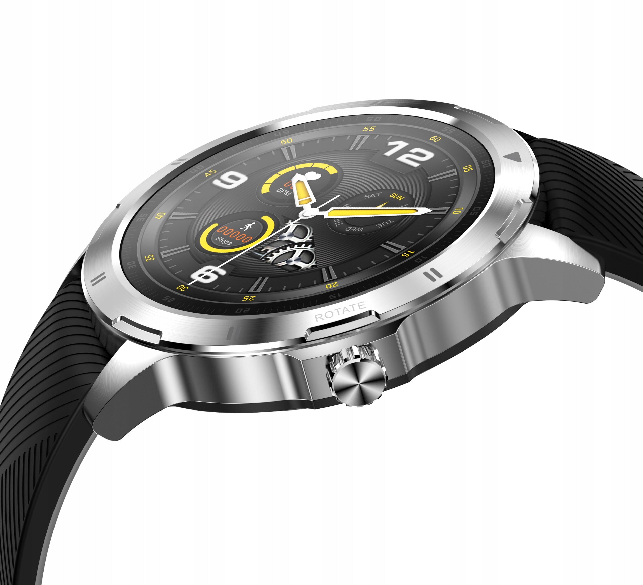 Smartwatch sports watch TEMPERATURE polish MENU GlacierX Therma Silver Manufacturer code 5907339230472