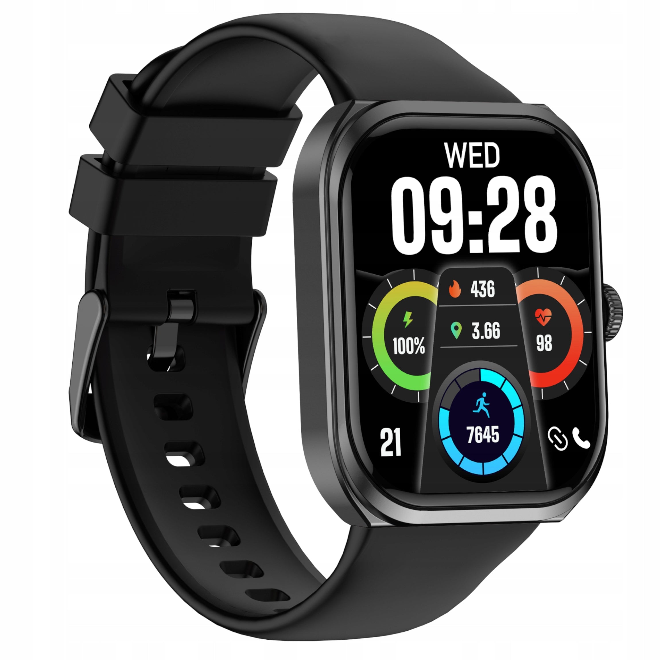 Smartwatch sports watch polish MENU message functions GlacierX Breeze Manufacturer code 5907339230205