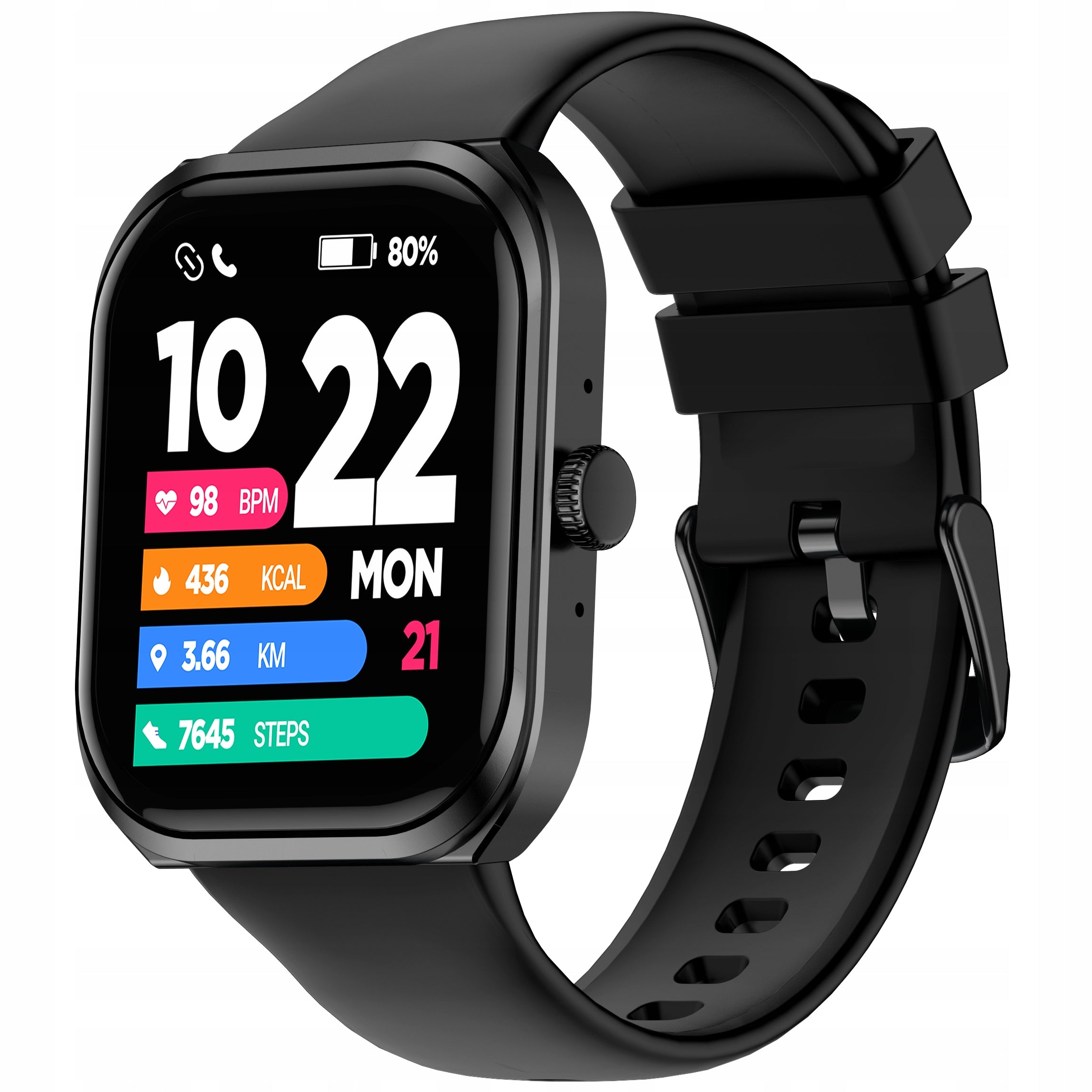 Smartwatch sports watch polish MENU message functions GlacierX Breeze Packaging status original