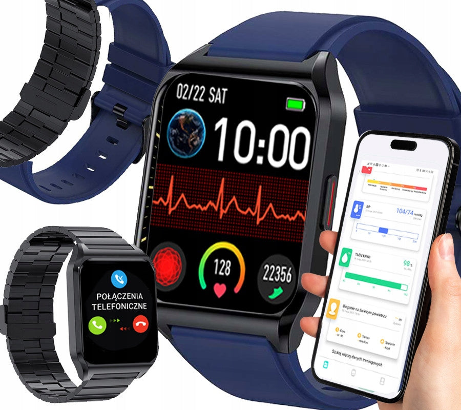 Smartwatch watch PRESSURE PULSE TALK THERMOMETER strap + bracelet