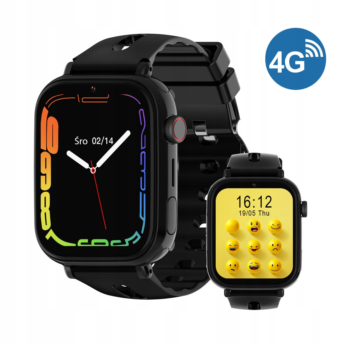 Smartwatch watch for children and teenagers CALMEAN Smart Watch ONE, black