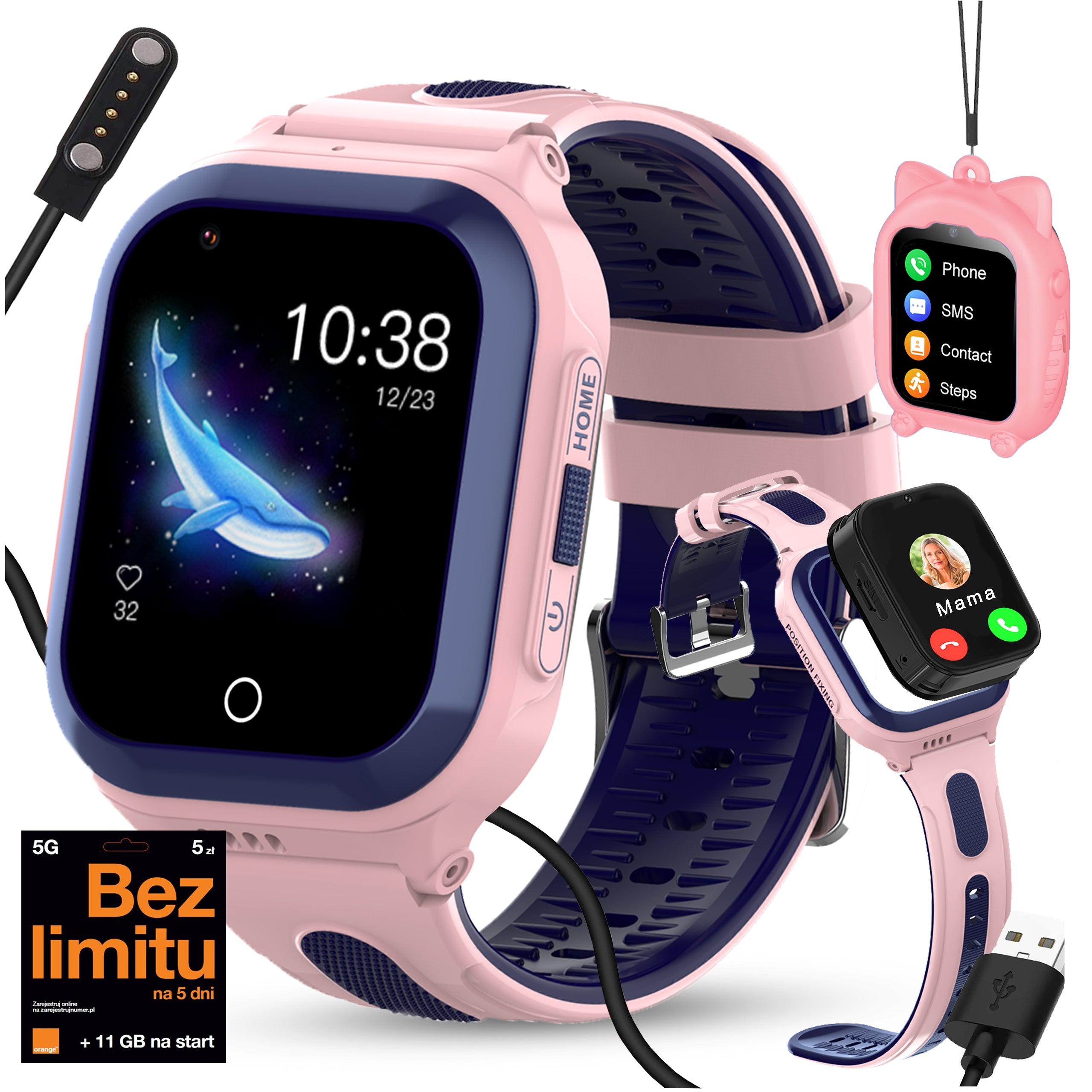 Smartwatch watch phone for children gpr talk music vibration whatsapp
