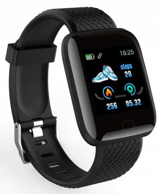 Smartwatch with Bluetooth activity measurement and SMS notifications