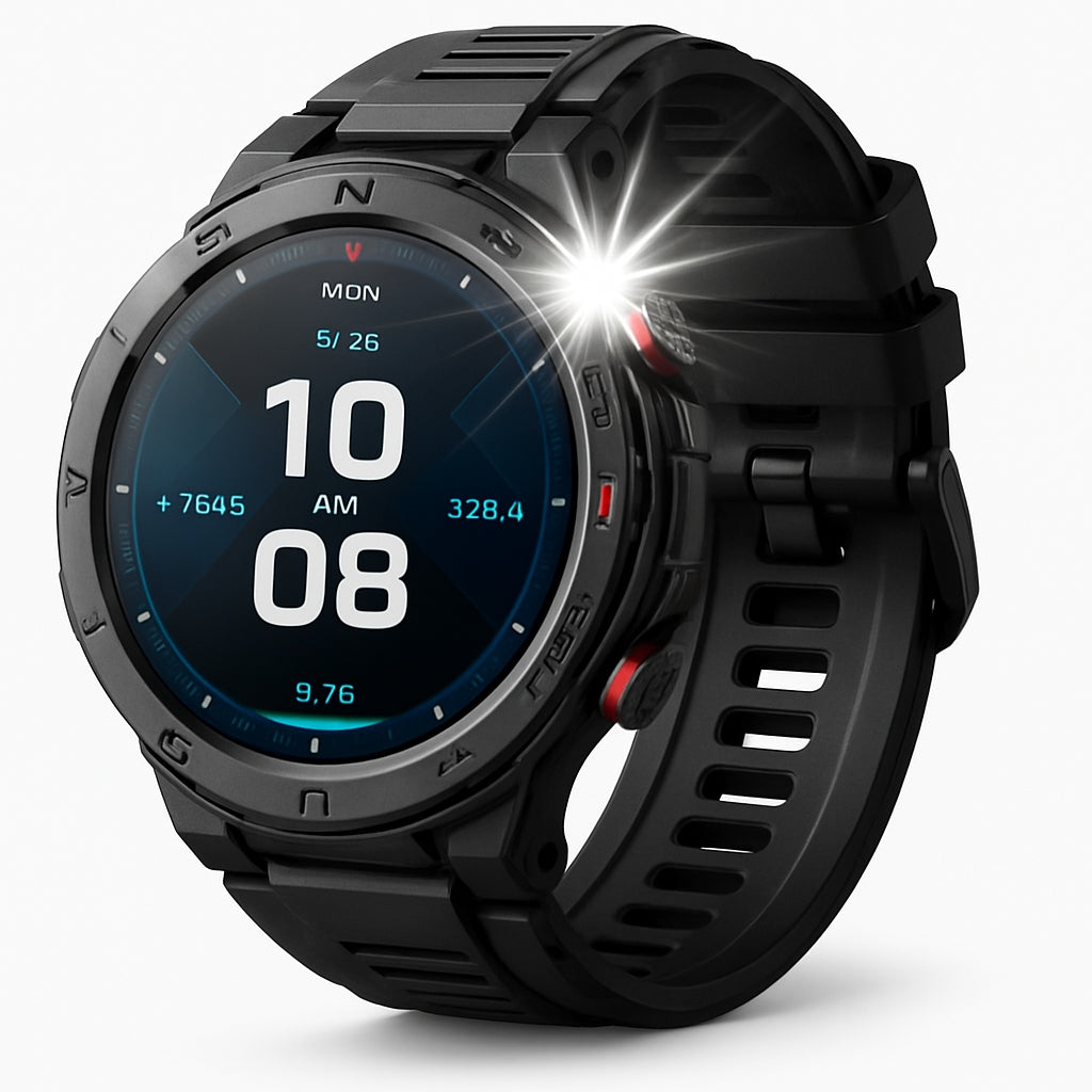 Smartwatch with GPS SMART WATCH MEN'S SPORTS WATCH Measurements Conversation PL MENU Manufacturer code HRL ET-450