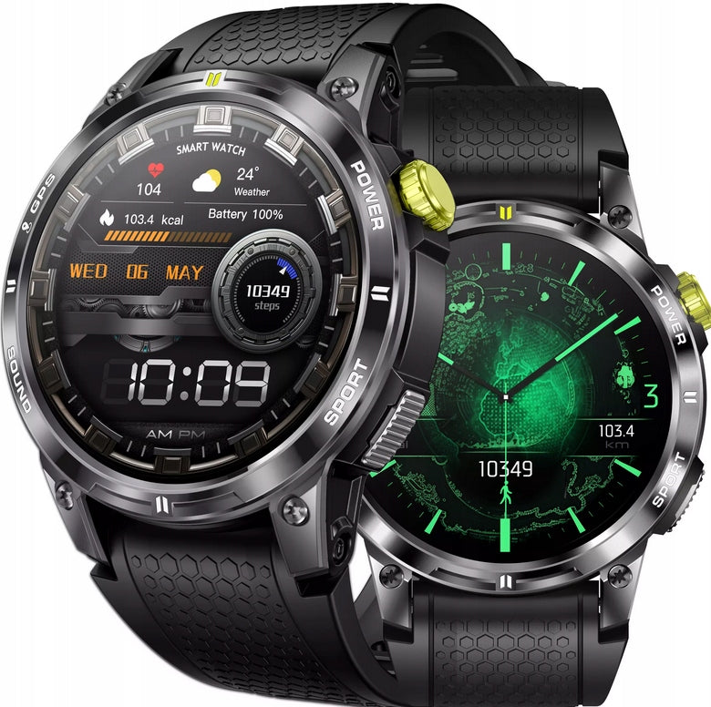 Smartwatch with GPS sports watch SAYBERG with screen AMOLED BATTERY 400mAh Color black