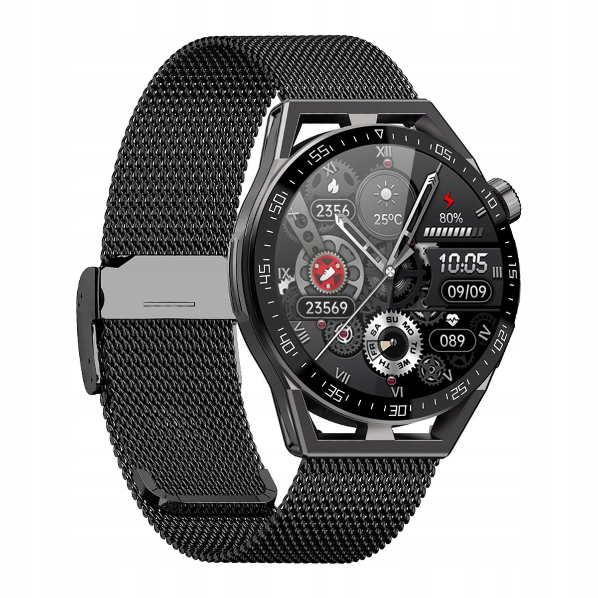 Smartwatch with talk function Pressure Sport Oxygen Rubicon SMARUB152 black Brand Rubicon