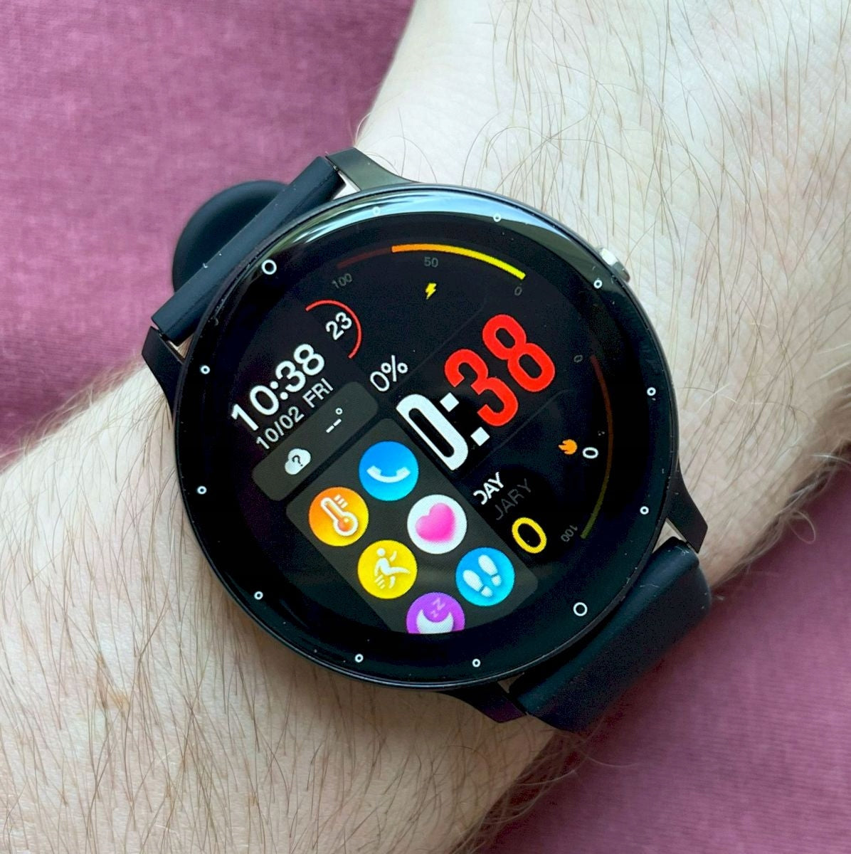Smartwatch with talk function Rubicon RNCF16 black SMARUB266 Color black
