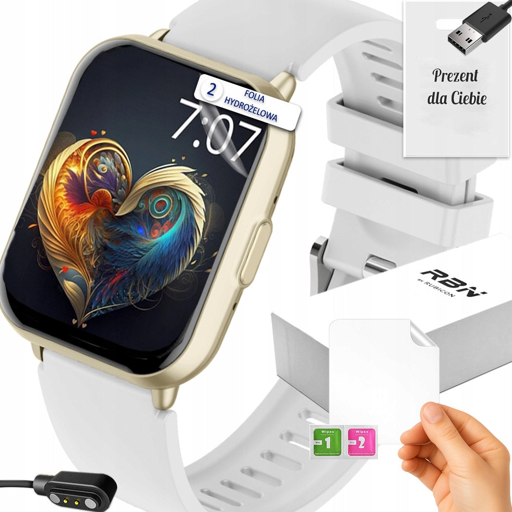 Smartwatch women's Bluetooth talk and heart rate notifications sleep menu PL BT