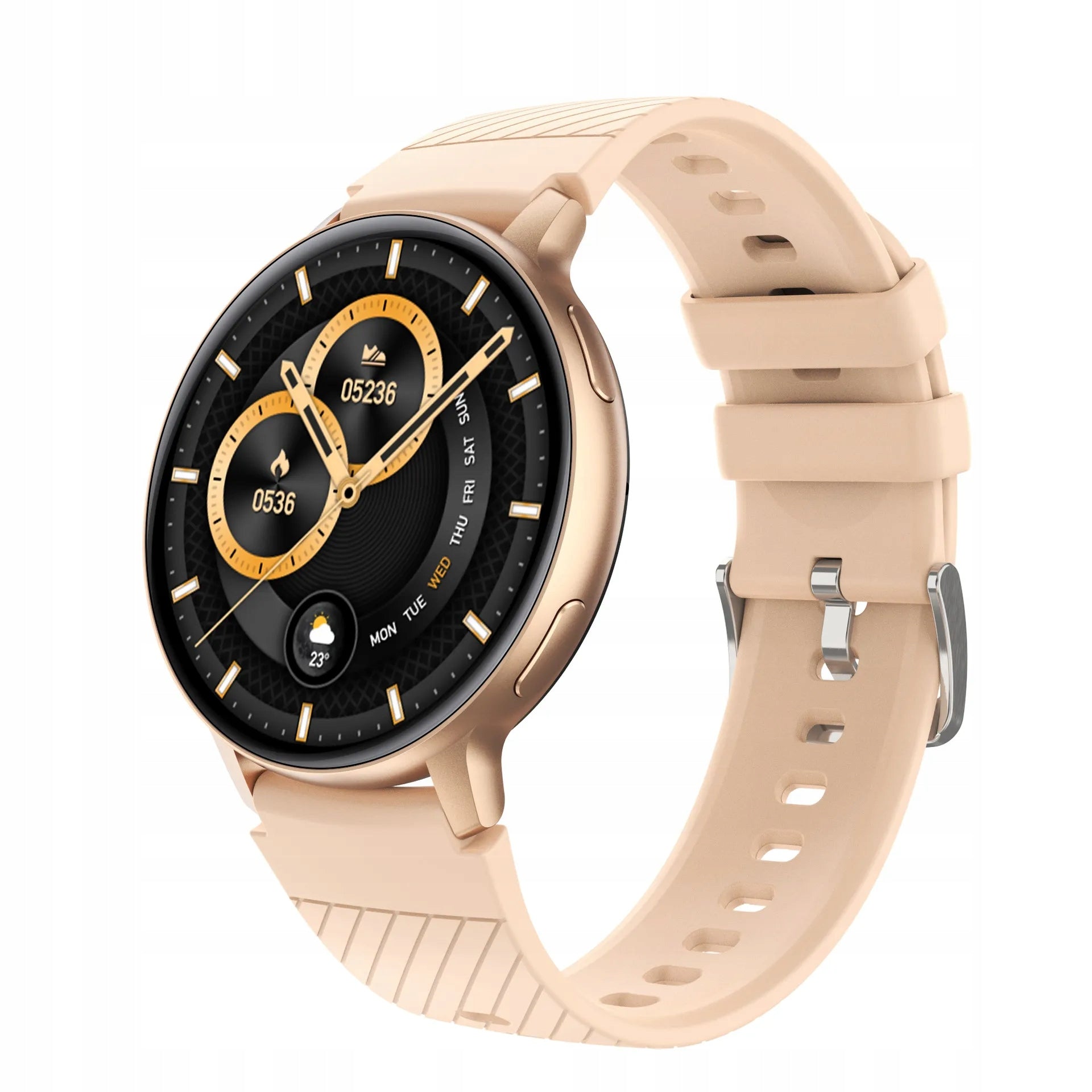 Smartwatch women's talk menu PL 4 stripes gold MEMFLOW Manufacturer code ME-2841