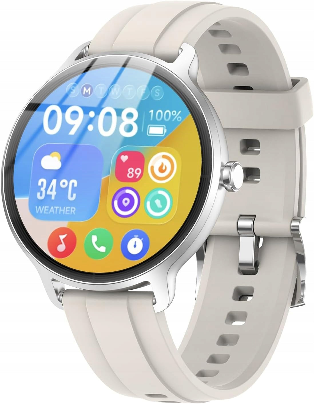 Smartwatch women's touch watch with Android and iOS IP68 functions