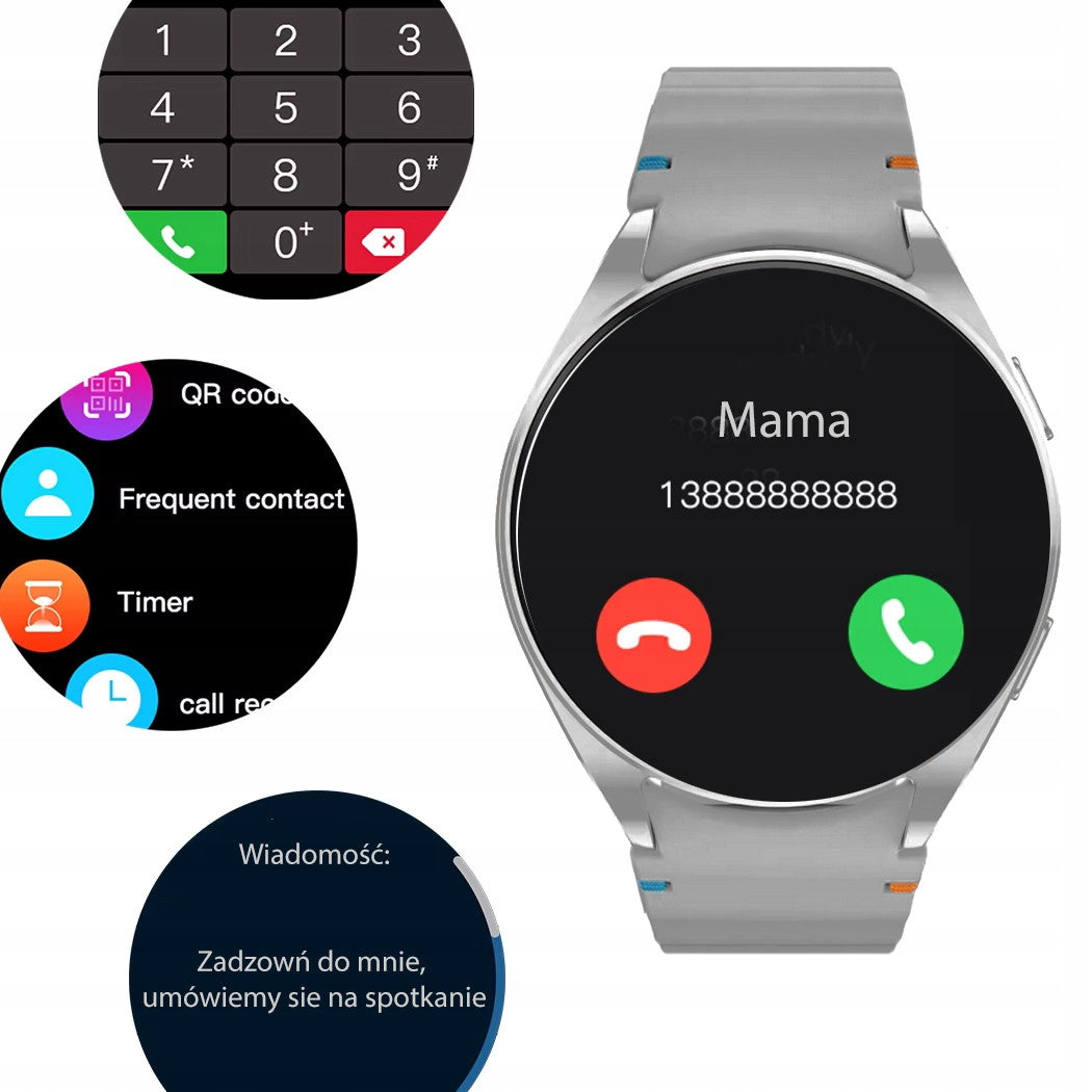 Smartwatch women's watch PL MENU TALK SMART WATCH SILVER WATCH 7 PRO Brand no brand