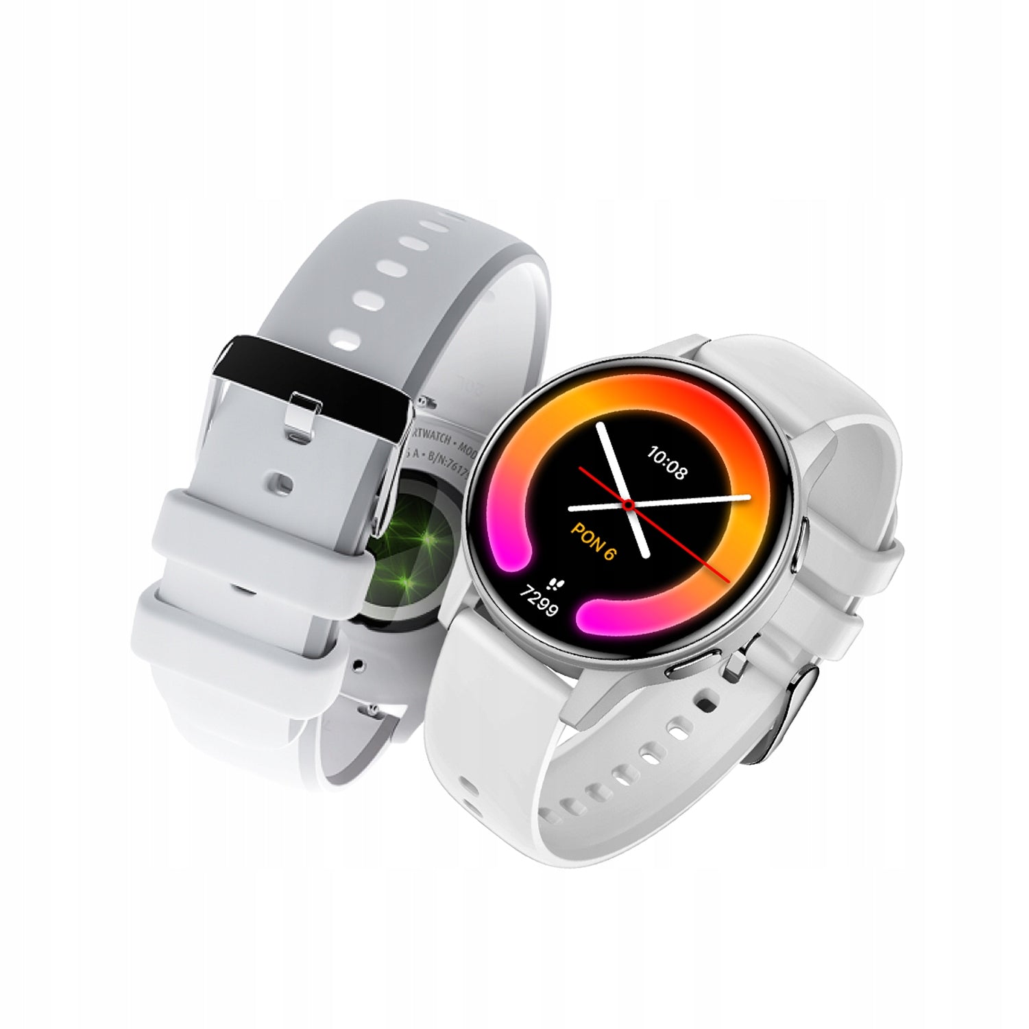Smartwatch women's watch youth round white light sleep PL + FREEBIE Manufacturer code GSM192441