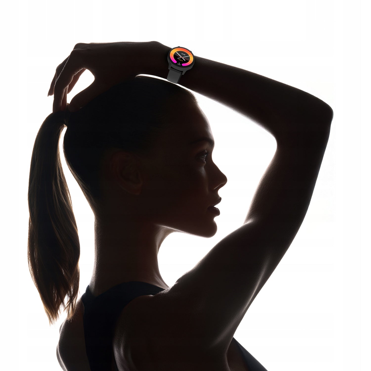Smartwatch women's watch youth round white light sleep PL + FREEBIE Packaging status original