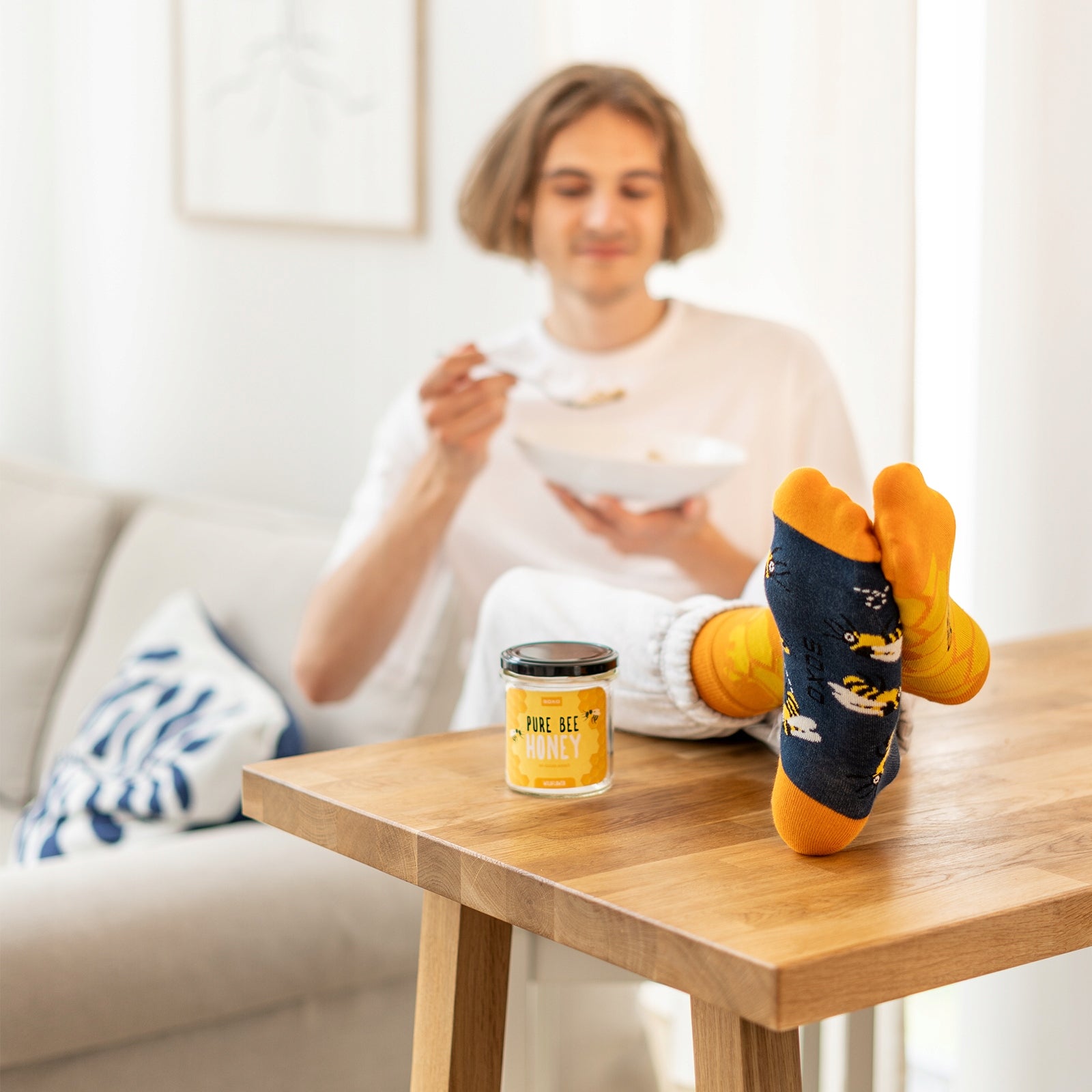 Herrensocken in einem Sox-Glas 