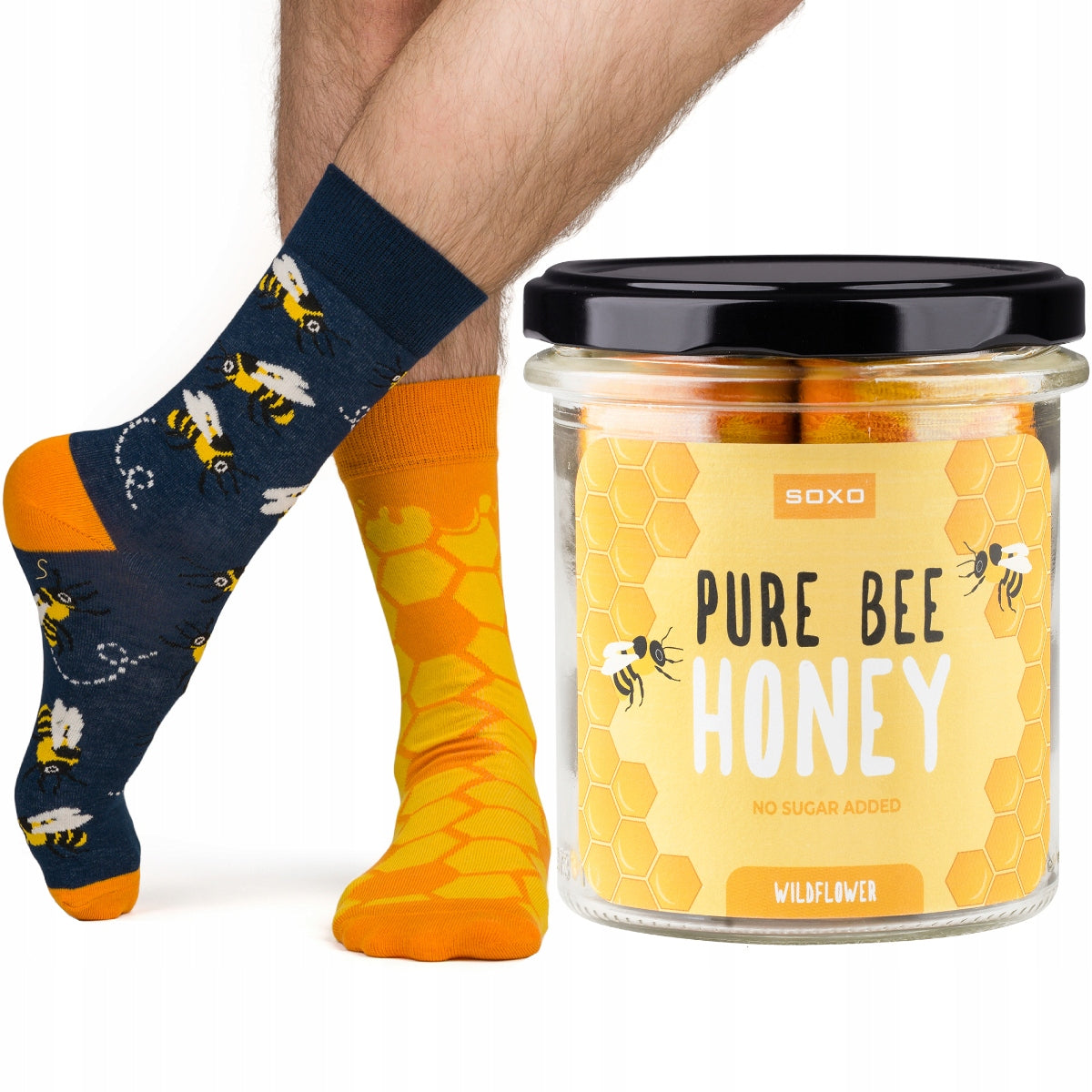 Herrensocken in einem Sox-Glas 