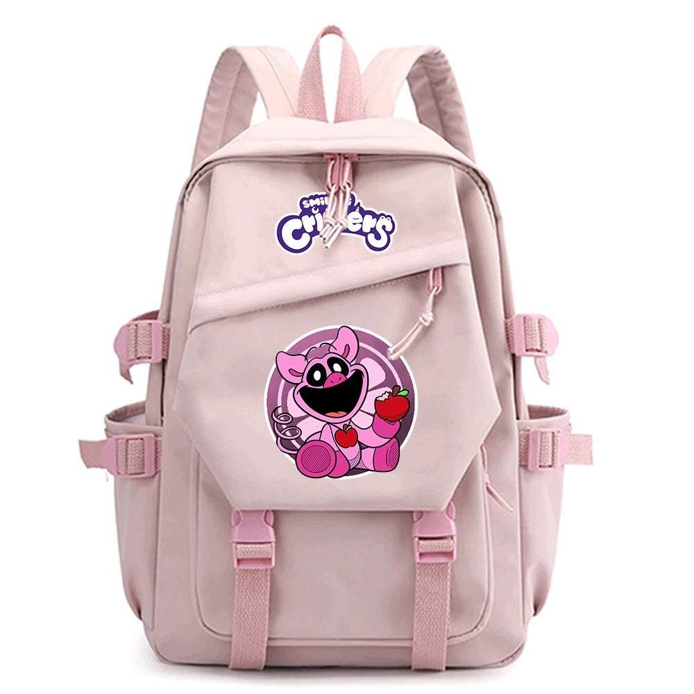 Smiling Critters Backpack Cartoon School Bag Children Student Supplies Gender unisex