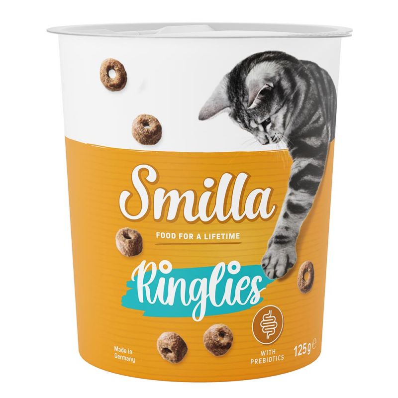 Smilla Ringlies crunchy Probiotic Treat for Cat Rings DUCK 125g