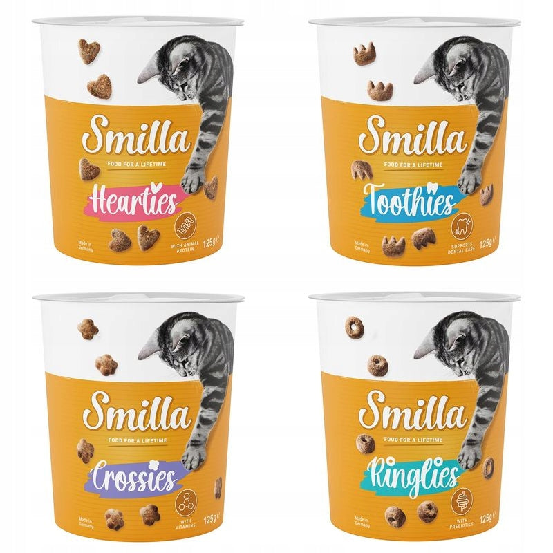 Smilla delicacy 4 types Crossies Ringlies Hearties Toothies 4x 125g 0,5kg