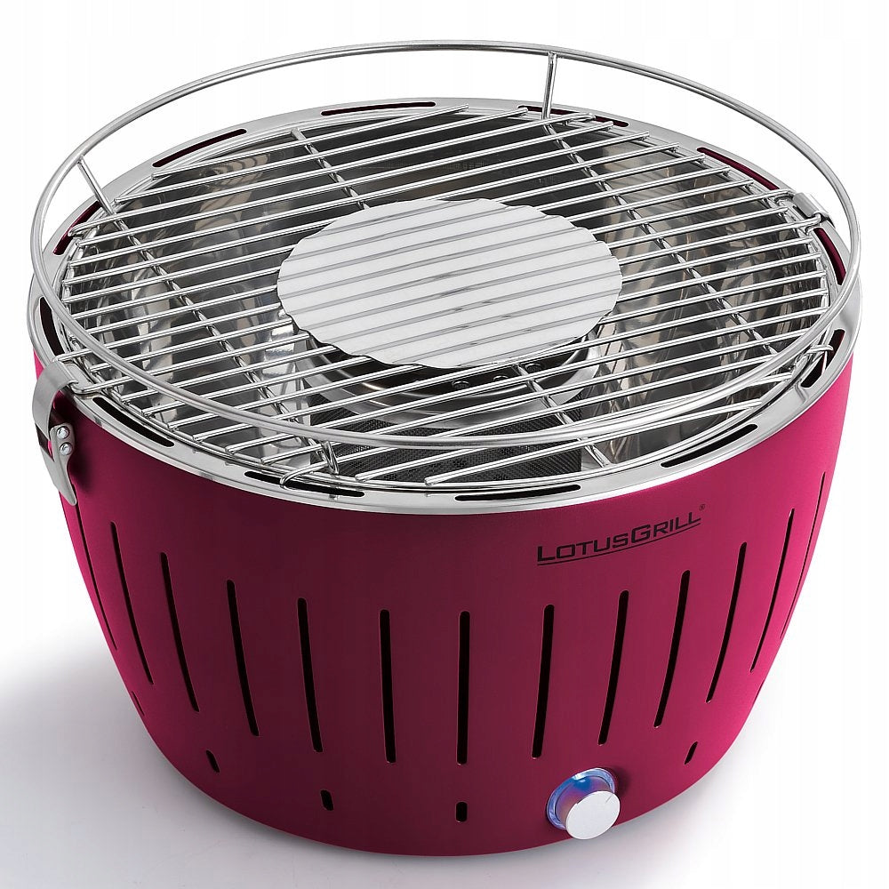 Smokeless Charcoal Grill LotusGrill Classic Garden Plus Bag Color Fuchsia Manufacturer LotusGrill