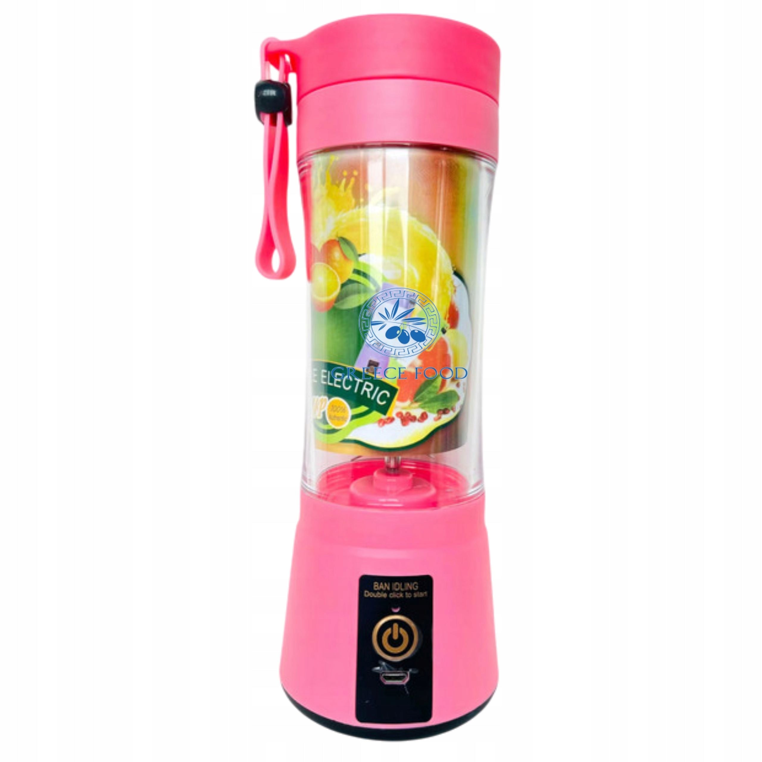 Smoothie Blender Chalice Juice Mixer Portable Handheld 380ml Pink Packaging status original