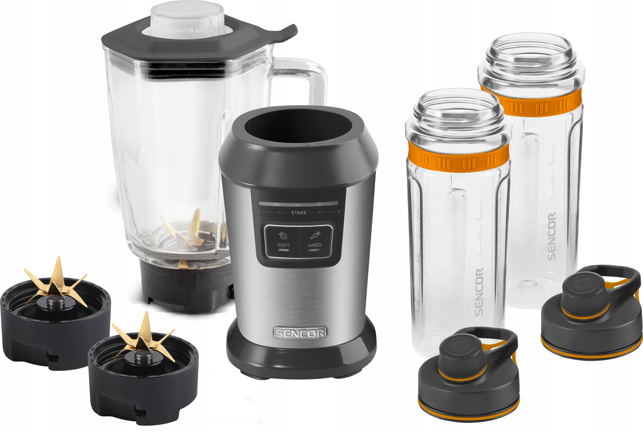 Smoothie Chalice Blender Sencor SBL 7550SS 800W 85 dB + 2 bottles Packaging status original