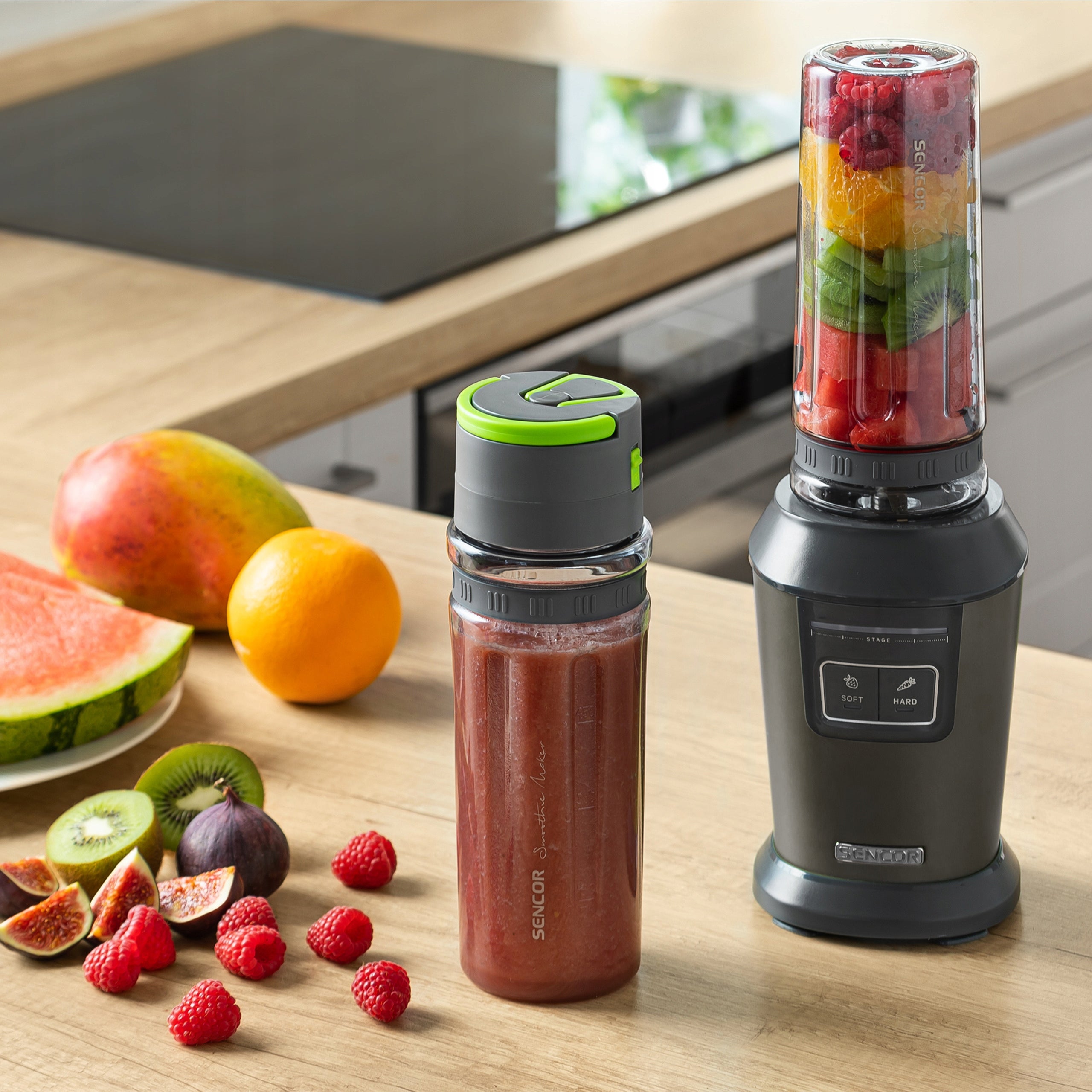Smoothie blender black Sencor SBL 7178BK + 2 bottles 0,6 l Manufacturer code 41009148