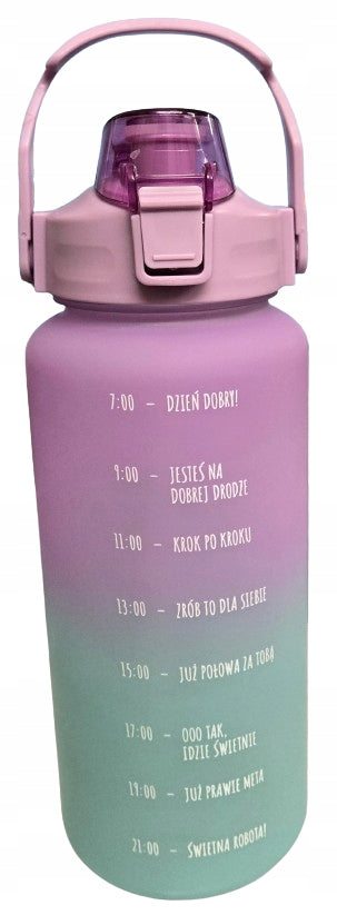 Smukee XXL Motivational Water Bottle 2 l Ombre Manufacturer code 5903151087416